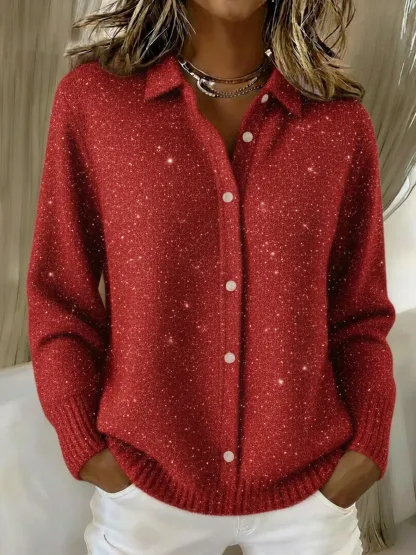 🎄Clearance Sale🔥Women's sequined glitter shirt/sweater.