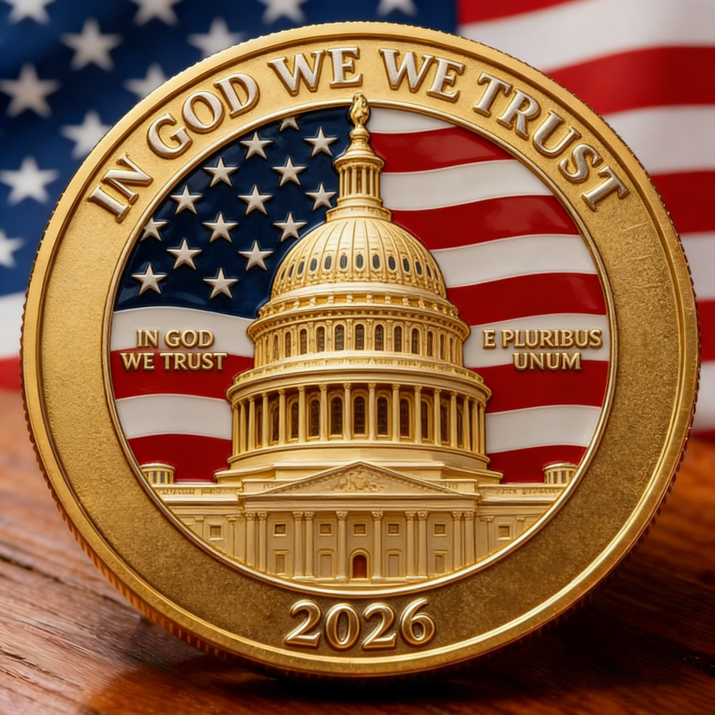 Jesus & America 250th Anniversary Commemorative Coin (1776–2026) – 250 Years of Freedom Faith Coin