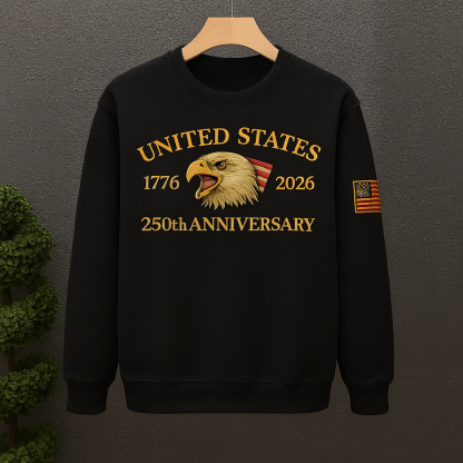 🦅🇺🇸 United States 250th Anniversary Commemorative Sweatshirt