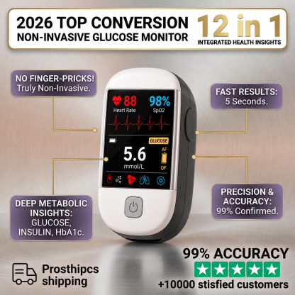 2026 second generation 12-in-1 smart blood medical instrument / 12 health reports - No-Prick