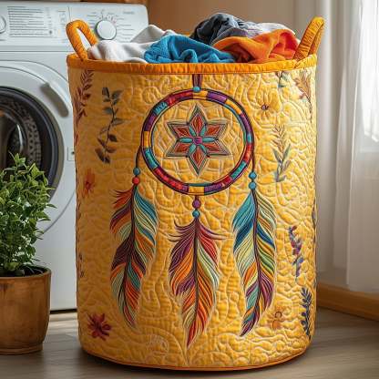 Dreamcatcher Serenity Quilted Laundry Basket GFTOHD10225