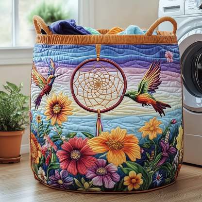 Dreamcatcher Serenity Quilted Laundry Basket GFTOHD10230