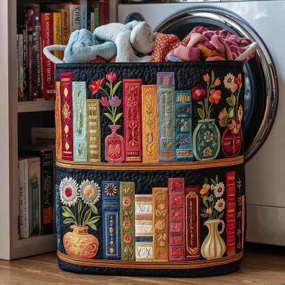 Cozy Book Quilted Laundry Basket GFTOMA3709