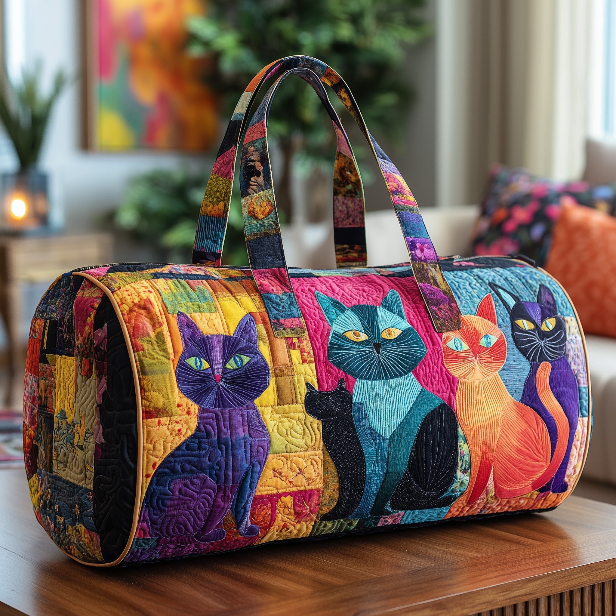 Purrfect Triple Quilted Duffle Bag GFTONL5842
