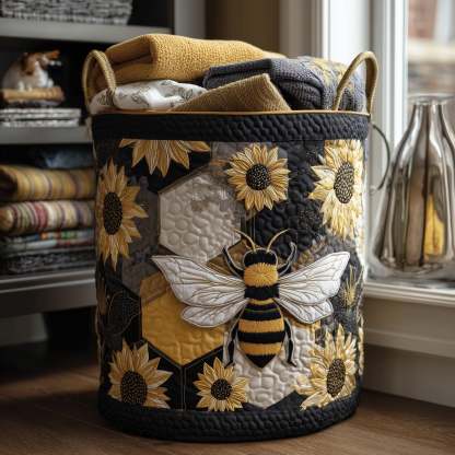 Bee Dream Quilted Laundry Basket GFTONL6235