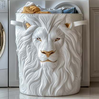 Majesty Lion Quilted Laundry Basket GFTONL6313