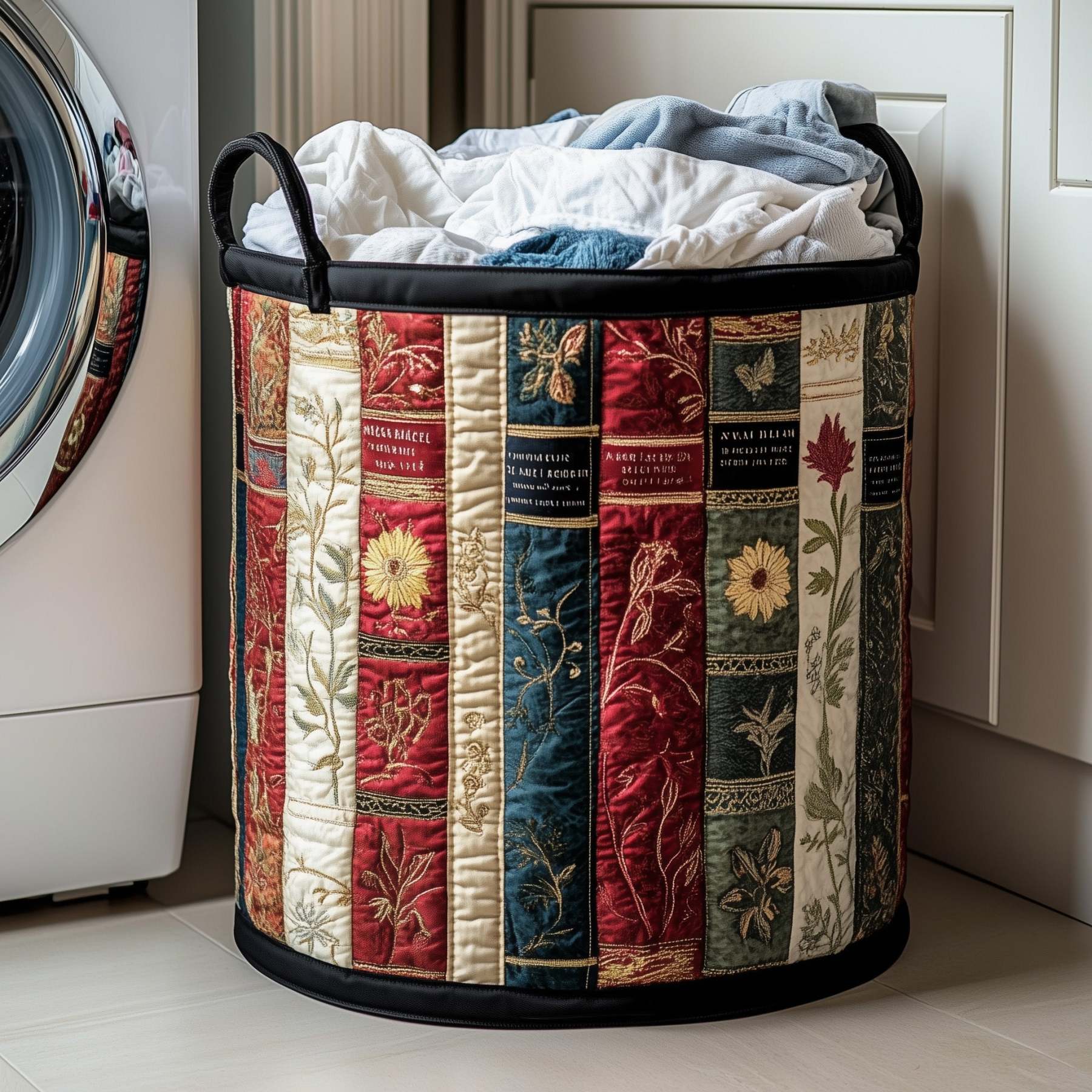Books Quilted Laundry Basket GFTONT3078