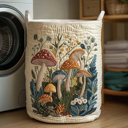 Mushroom Forest Quilted Laundry Basket GFTONT3153