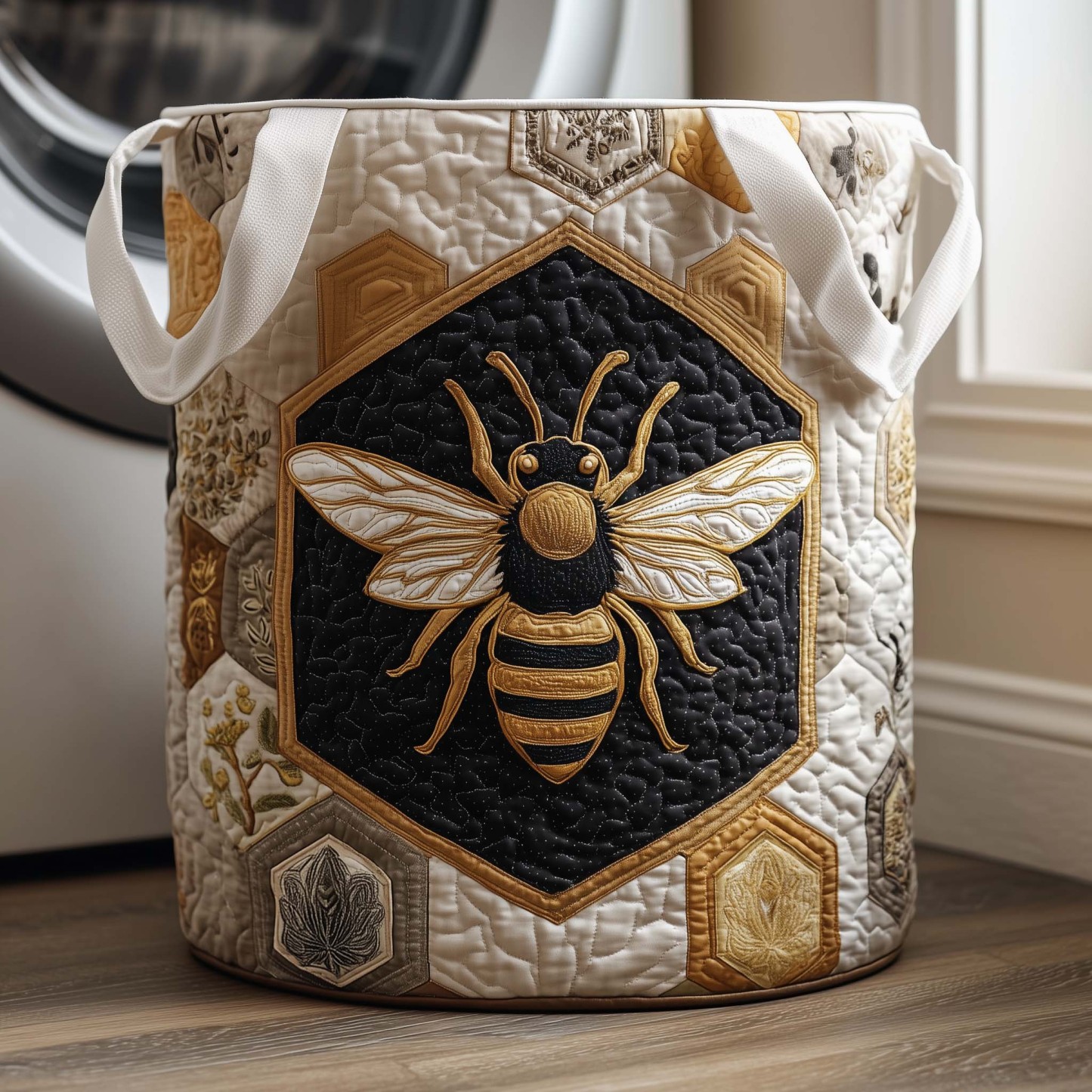 Royal Nectar Quilted Laundry Basket GFTOQM1823