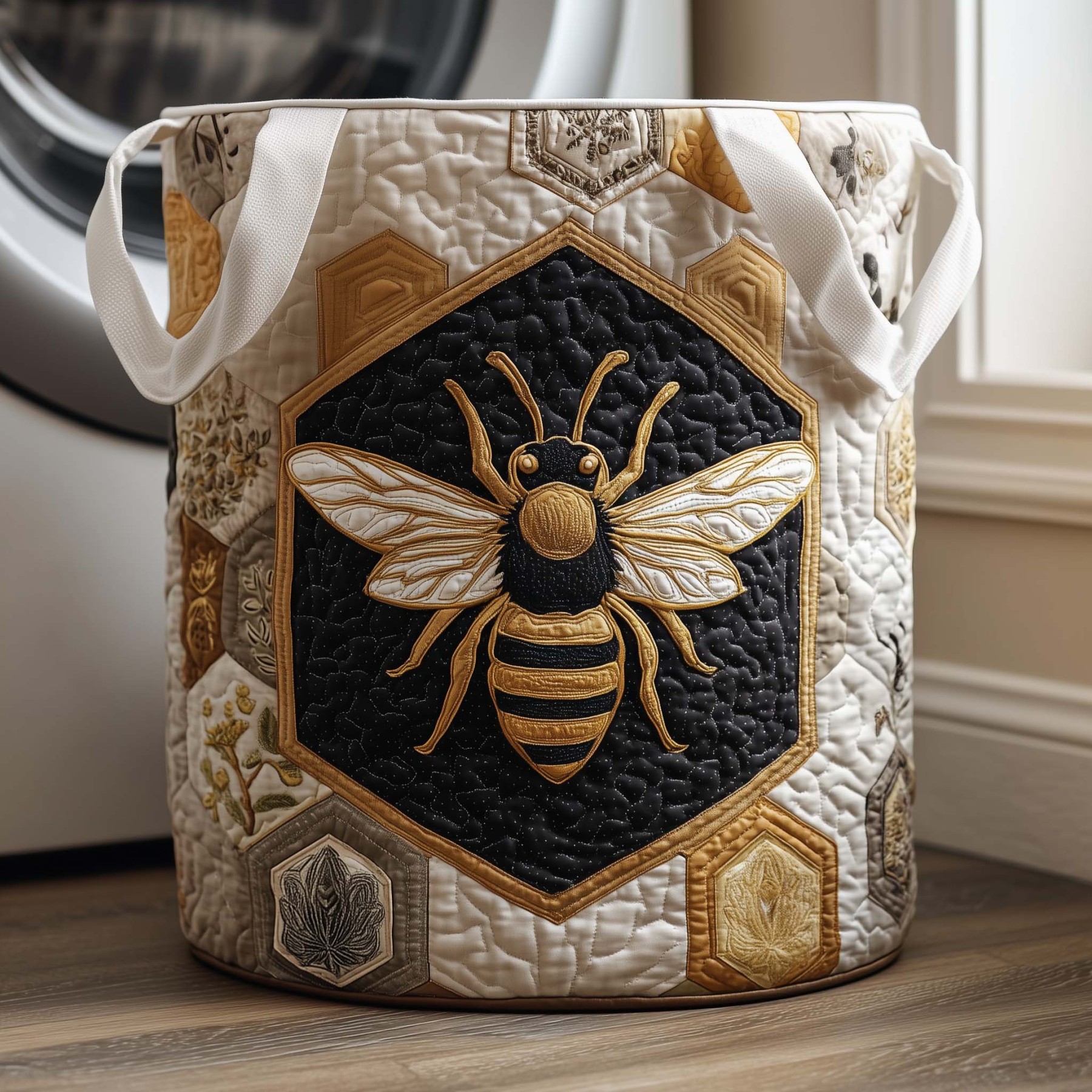 Royal Nectar Quilted Laundry Basket GFTOQM1823