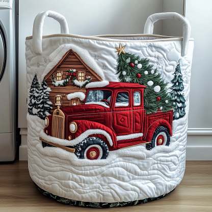 Christmas Serenity Quilted Laundry Basket GFTOTG469
