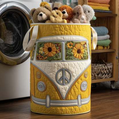 Hippie Van Quilted Laundry Basket GFTOTL4694