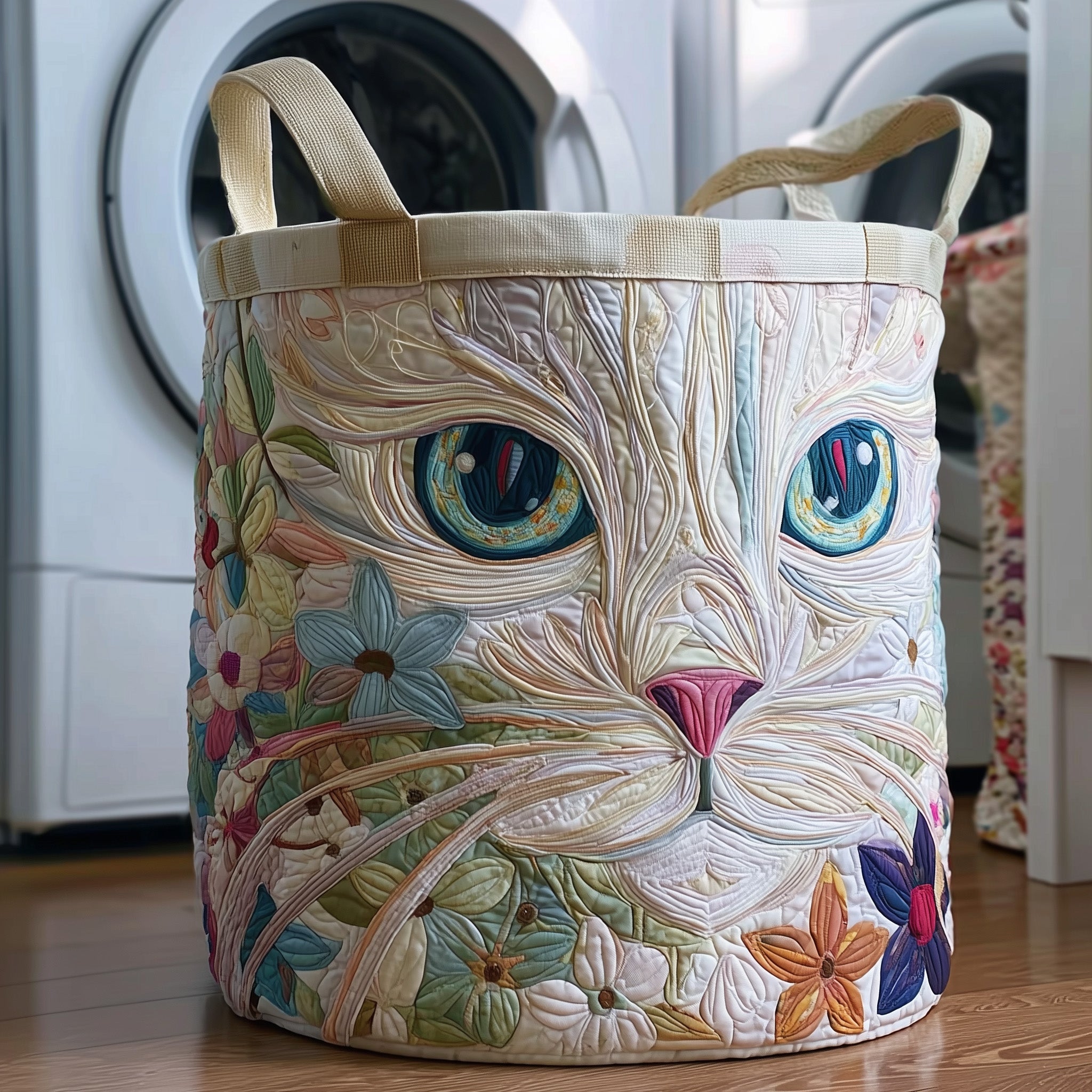 Catitude Quilted Laundry Basket GFTOTP11003