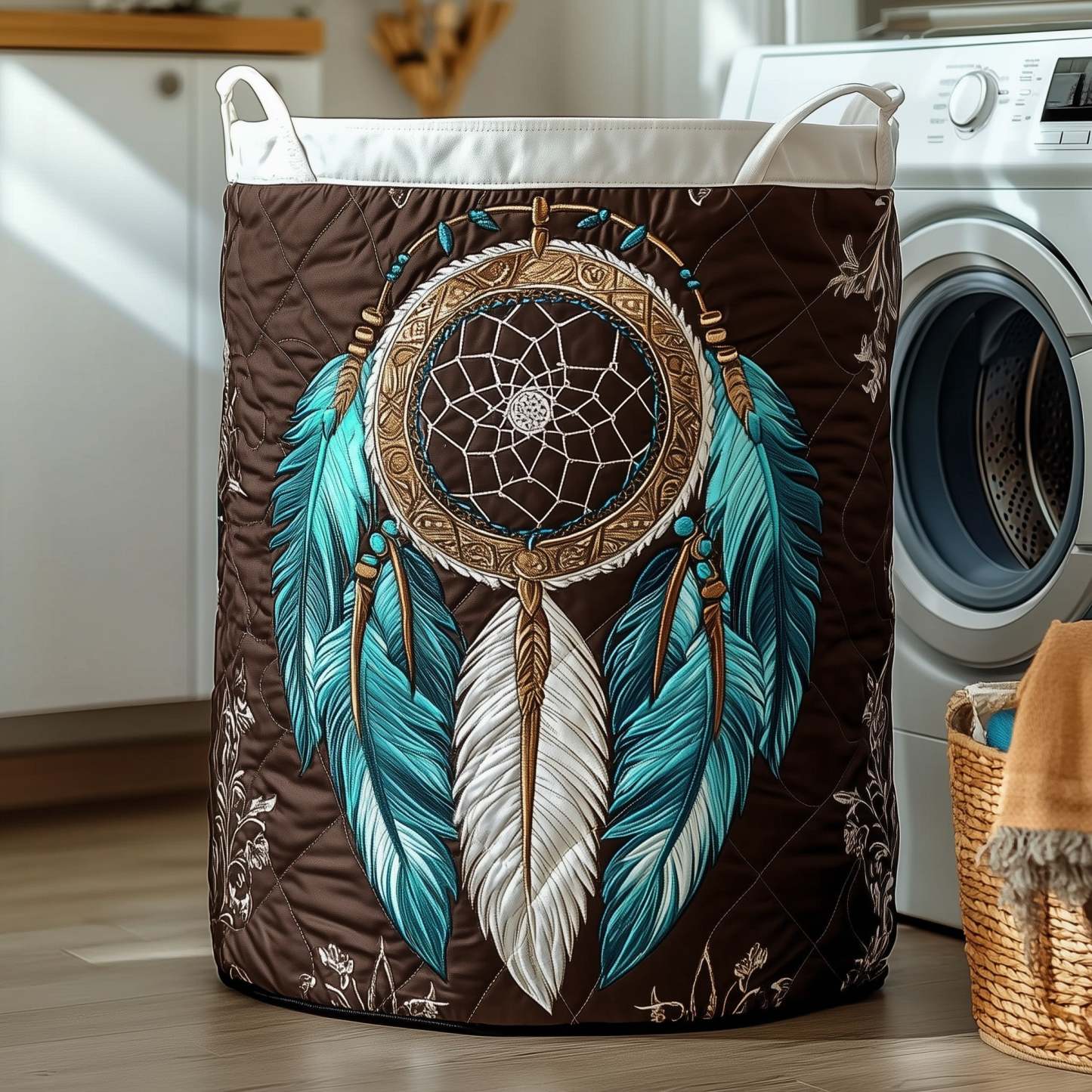 Dreamcatcher Quilted Laundry Basket GFTOTP12416