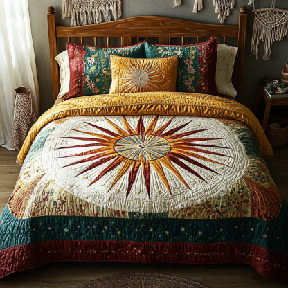 Sunshine 3-Piece Quilted Bedding Set NCU0VT106