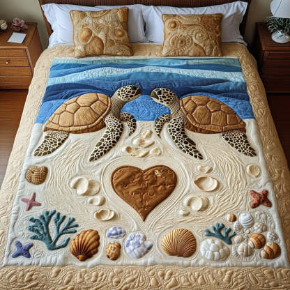 Lagoon Lovers 3-Piece Quilted Bedding Set NCU0PT2882