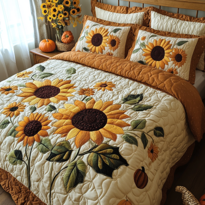 Nature Glow 3-Piece Quilted Bedding Set NCU0DV2051