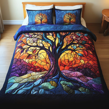 Tree Of Life 3-Piece Quilted Bedding Set NCU0VT73