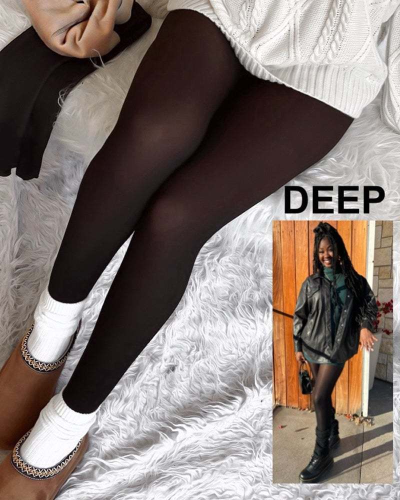 MAGIC VELVET LINED LEGGINGS • CLOSED FOOT (LOOKS LIKE PANTYHOSE)