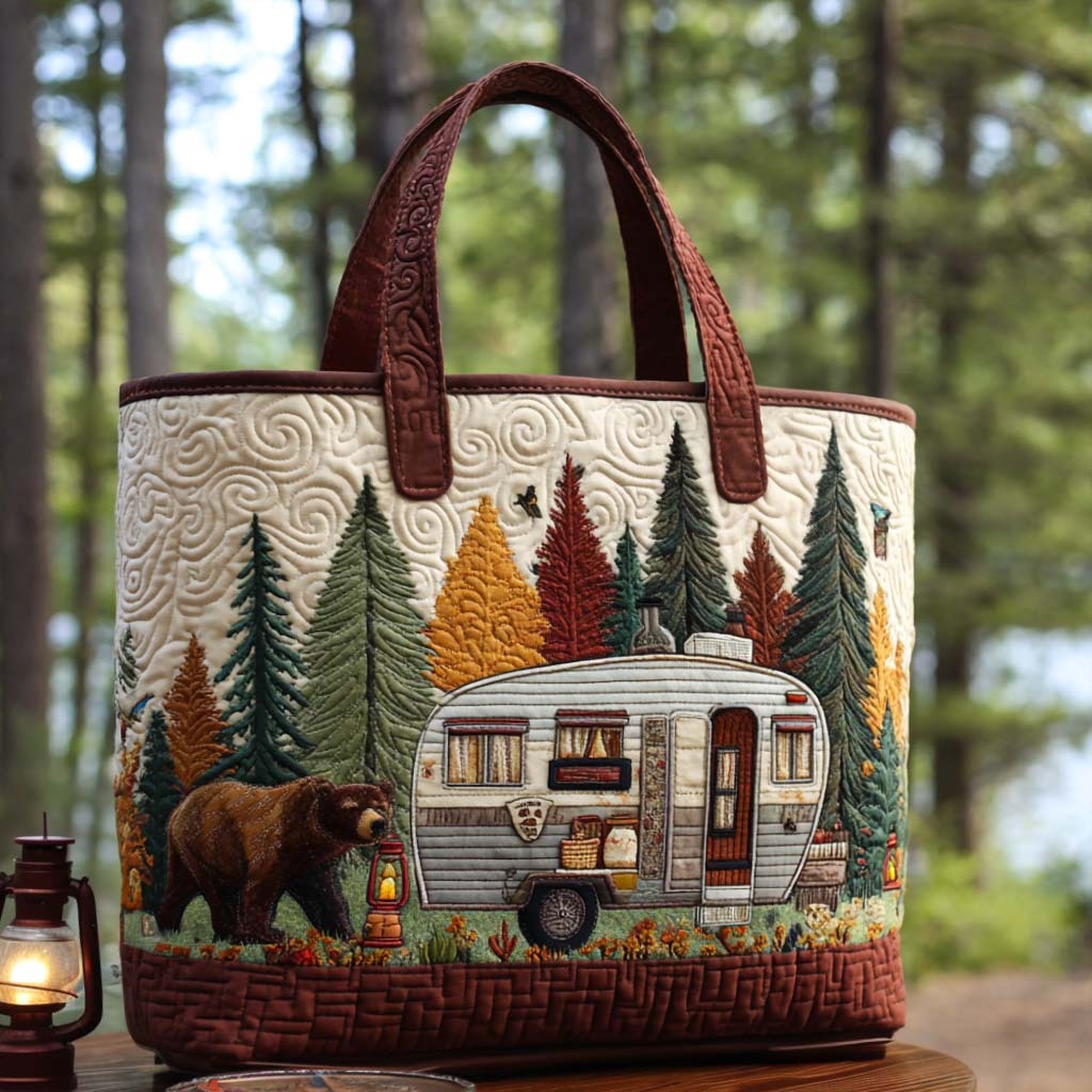 Forest Retreat Quilted Tote Bag