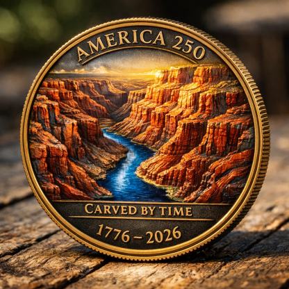 🏆Flash Sale 60% OFF - America 250 Time-Carved Canyon Coin