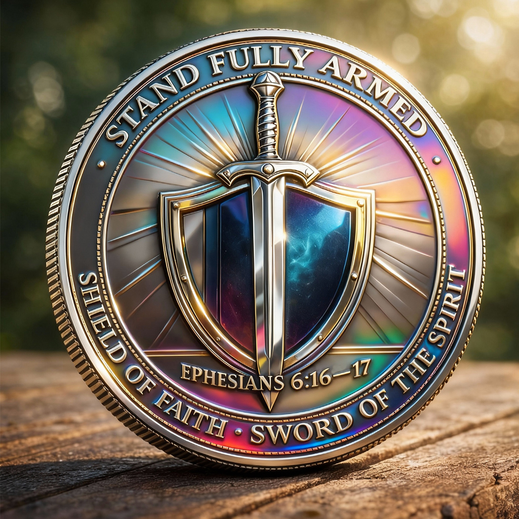 Stand Fully Armed Christian Commemorative Coin