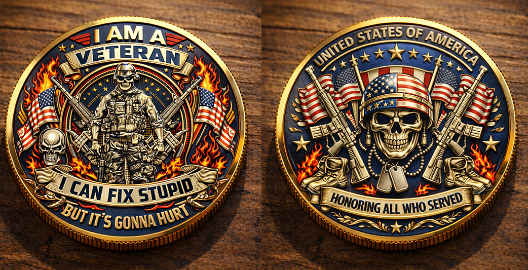 🏆Flash Sale 60% OFF - Honoring All Who Served Military Coin