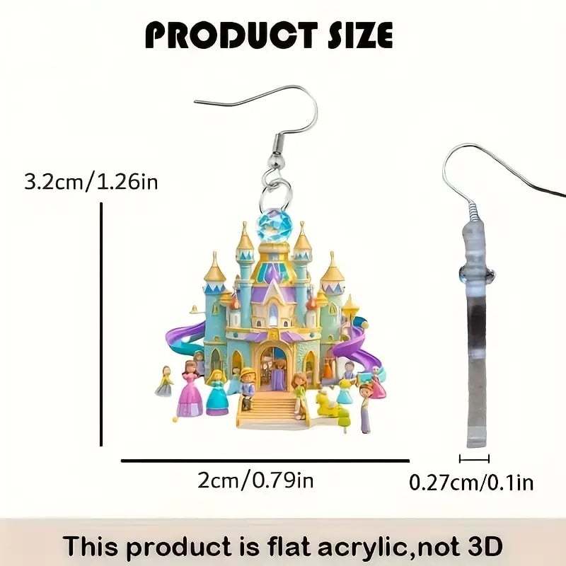 🏰Elegant Castle Drop Earrings ✨