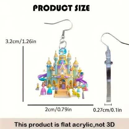 🏰Elegant Castle Drop Earrings ✨