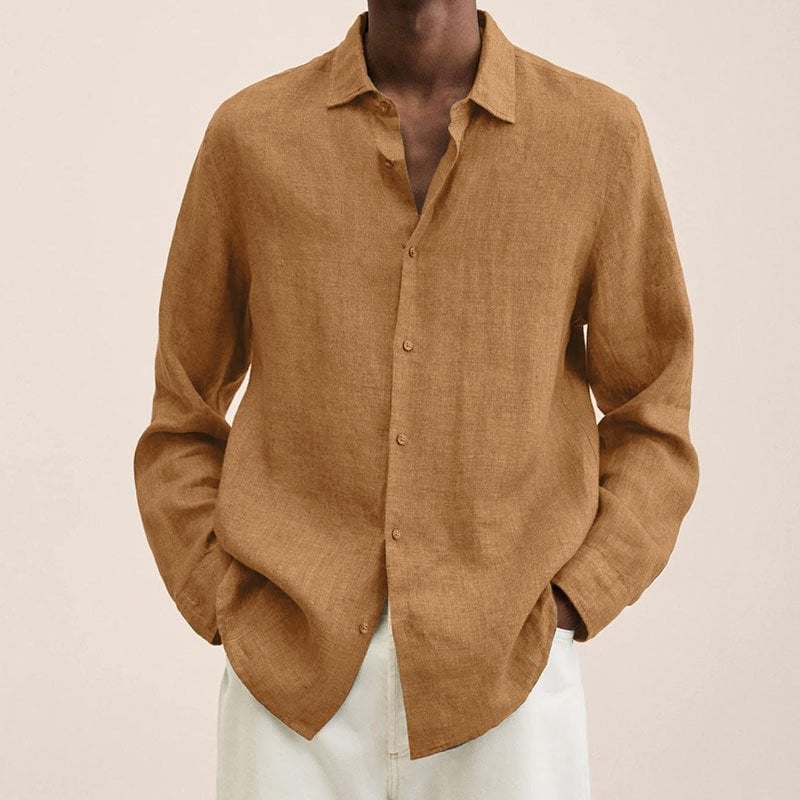 🔥2026 Men's Cotton Linen Long-Sleeve Shirt