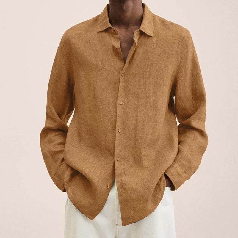 🔥2026 Men's Cotton Linen Long-Sleeve Shirt