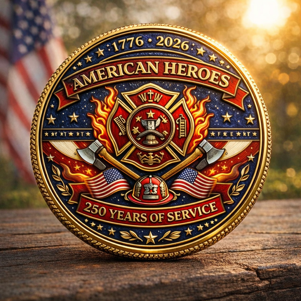 🏆Flash Sale 60% OFF - American Firefighters 250th Anniversary Commemorative Coin