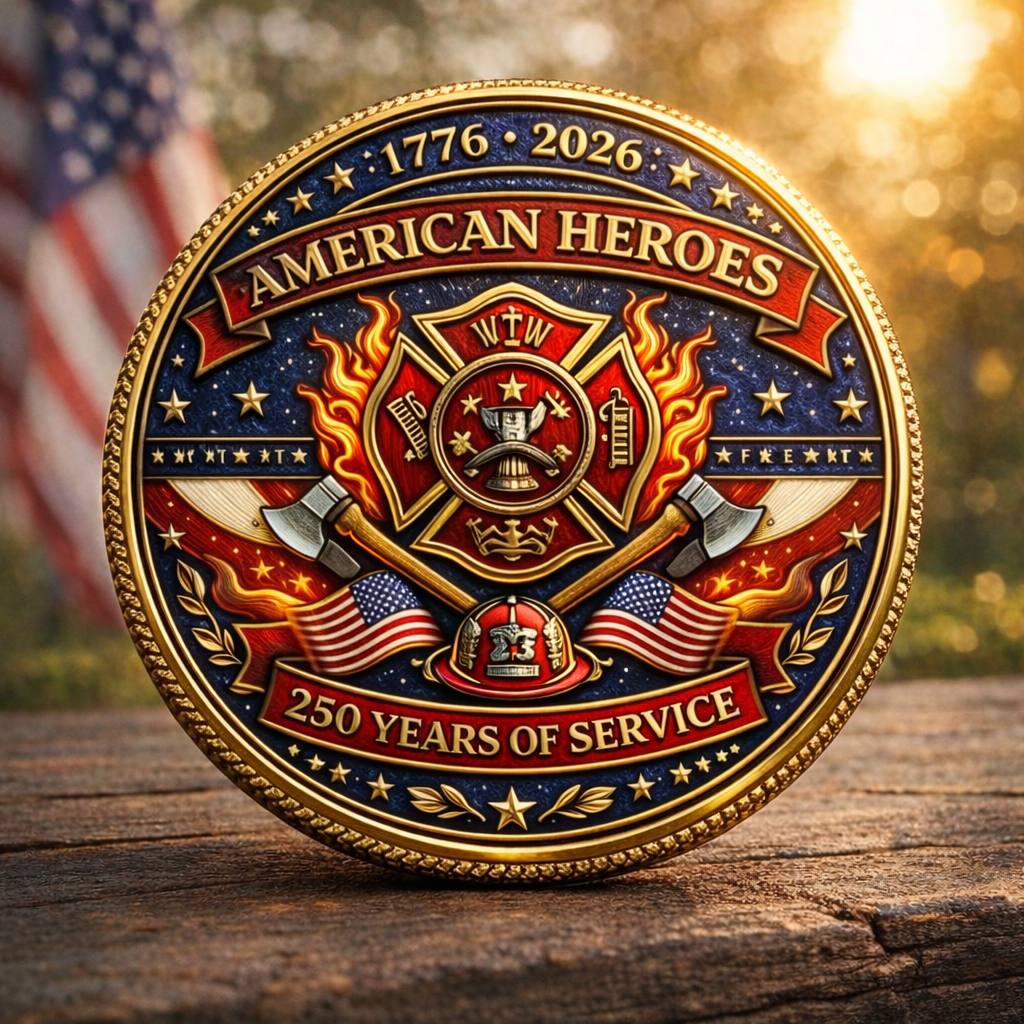 🏆Flash Sale 60% OFF - American Firefighters 250th Anniversary Commemorative Coin
