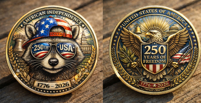 🏆Flash Sale 60% OFF -American Spirit Raccoon Coin