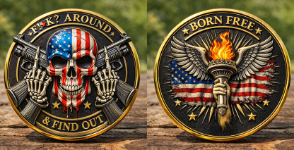 🏆Flash Sale 60% OFF - FAFO Skull Freedom Coin