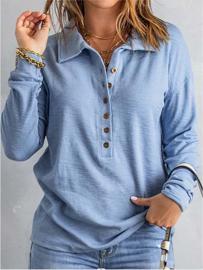 Women's Cotton V-Neck Comfortable Shirt