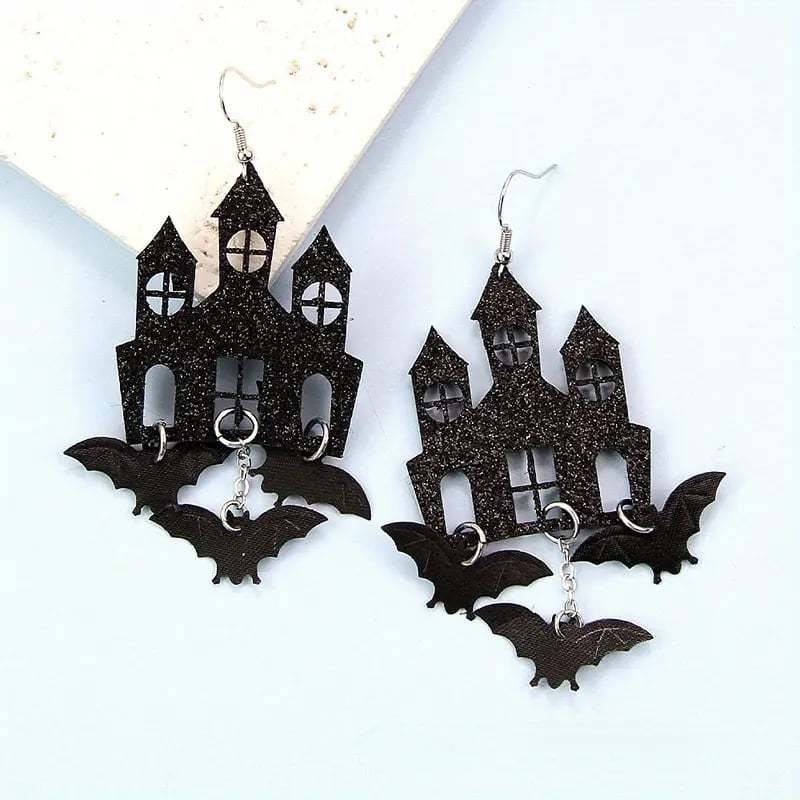 🏰Elegant Castle Drop Earrings ✨