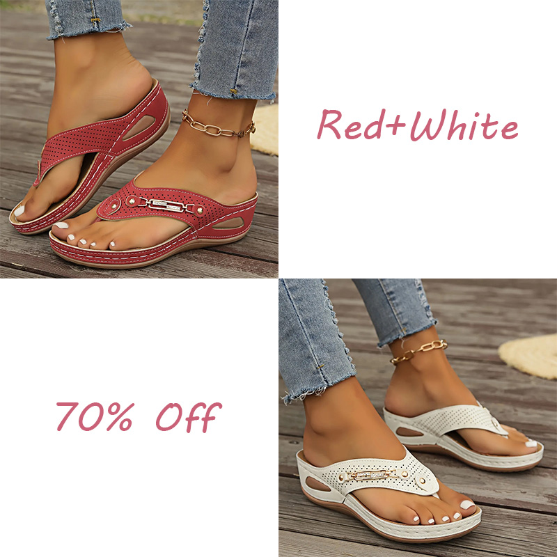 🔥LAST DAY 50% OFF🔥Women's Summer New European and American Style Anti-slip Pain Relief Orthotic Sandals