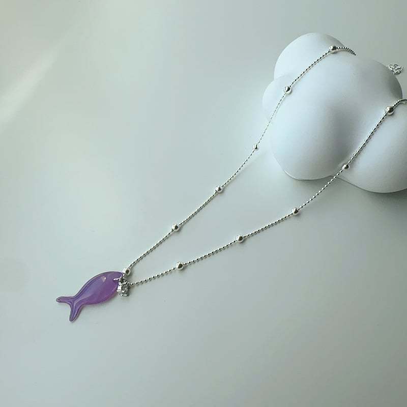 🐟✨ Ocean Dream Blue Fish Tail Earrings