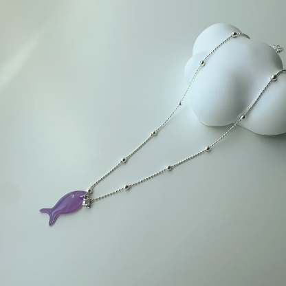 🐟✨ Ocean Dream Blue Fish Tail Earrings