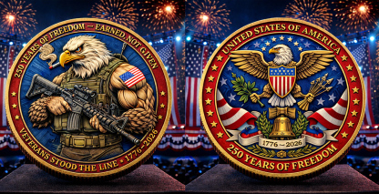 🏆Flash Sale 60% OFF - 250 Years of Freedom American Eagle Veterans Commemorative Coin