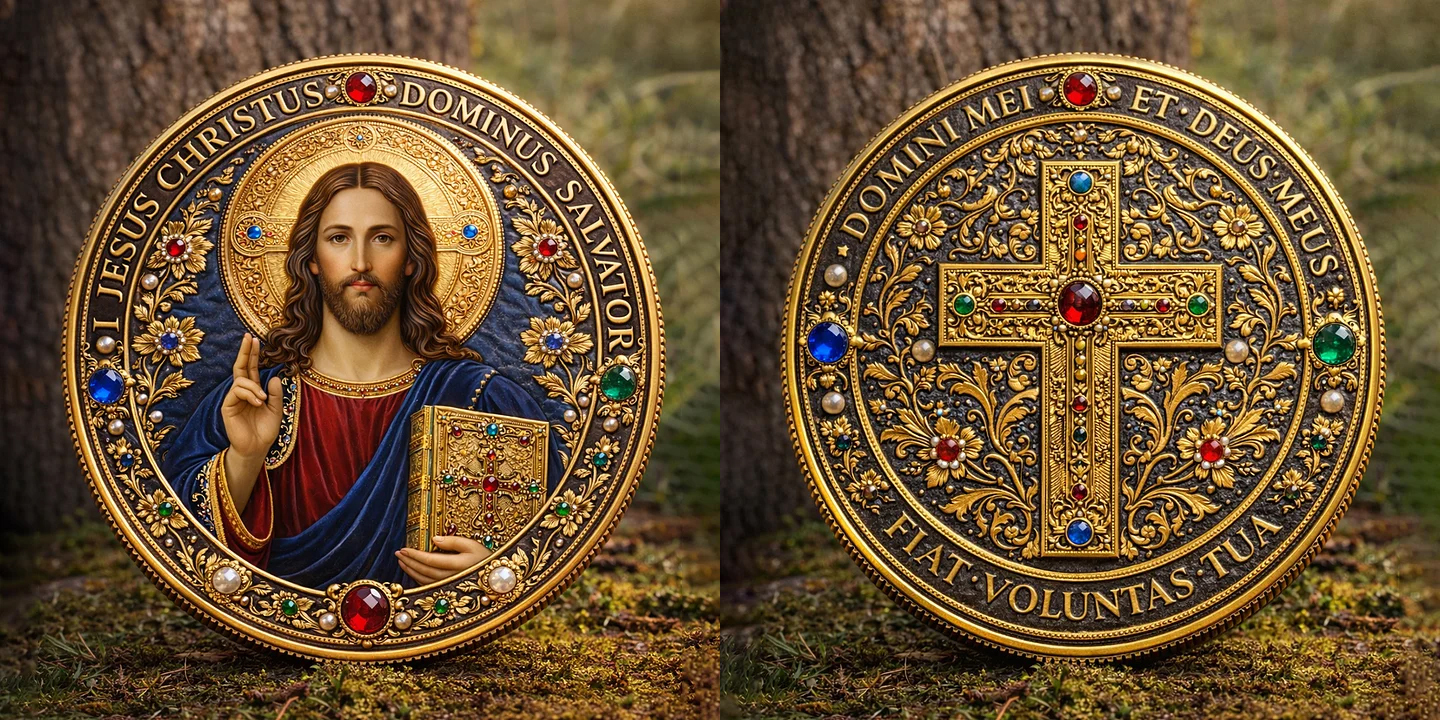🏆Flash Sale 60% OFF - Jesus Christ Salvator Mundi Commemorative Coin