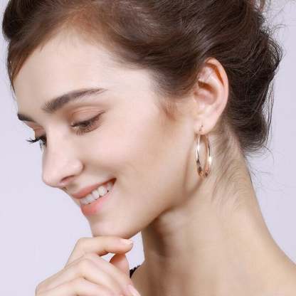 S925 Fashion Classic Circle Earrings