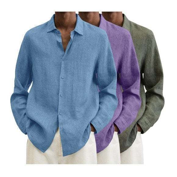 🔥2026 Men's Cotton Linen Long-Sleeve Shirt