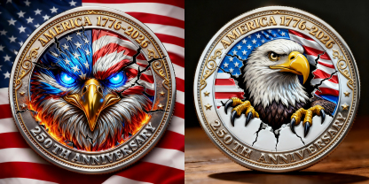 America 250th Anniversary Eagle Commemorative Coin
