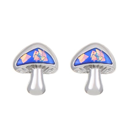 🌌🍄Starry River Mushroom Design Fashion Studs
