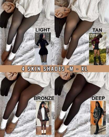 MAGIC VELVET LINED LEGGINGS • CLOSED FOOT (LOOKS LIKE PANTYHOSE)