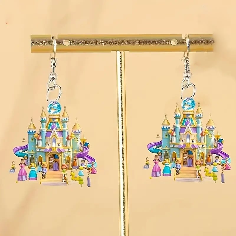 🏰Elegant Castle Drop Earrings ✨