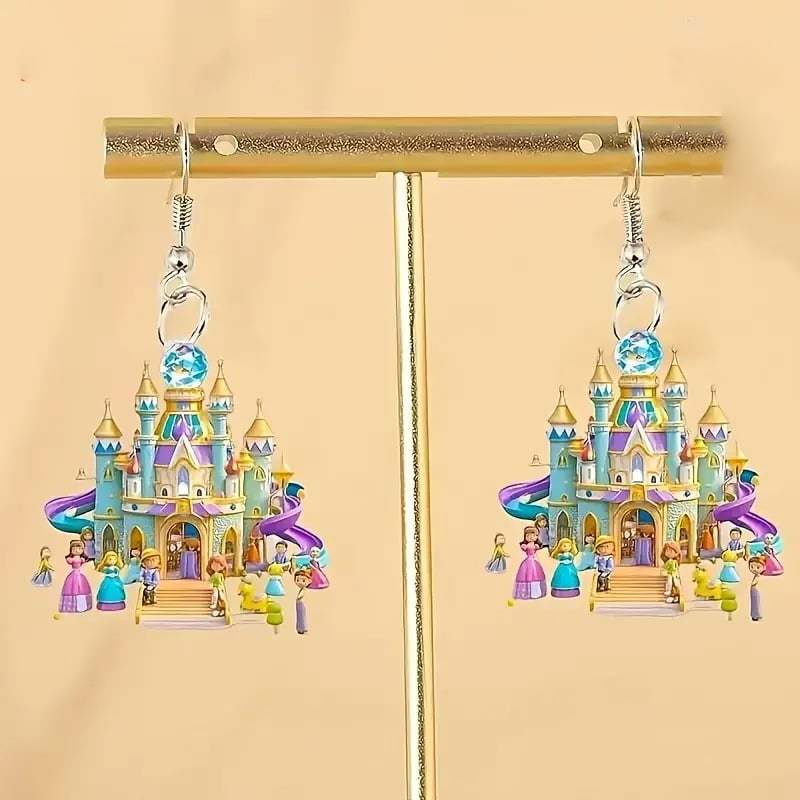 🏰Elegant Castle Drop Earrings ✨