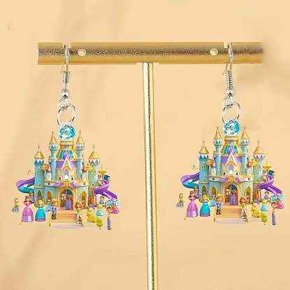 🏰Elegant Castle Drop Earrings ✨